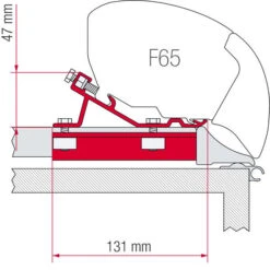 Fiamma Kit Caravan Fixing Bar Für F65, F80