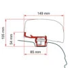 Fiamma Kit F40van VW T5/T6 Markisenadapter