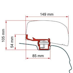 Fiamma Kit F40van VW T5/T6 Markisenadapter