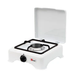 Parker® Parker Luxus-Email-Gaskocher 1-flammig, Weiß