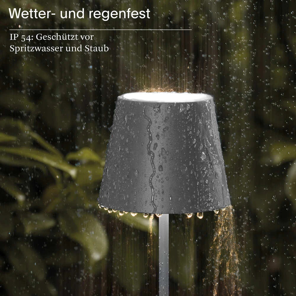 Sigor Akku-Tischleuchte Nuindie 380 Mm, Anthrazit 4 Sigor Akku-Tischleuchte Nuindie 380 Mm, Anthrazit – Bild 4