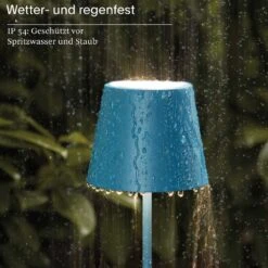 Sigor Akku-Tischleuchte Nuindie 380 Mm, Blau -Campingausrüstung 19881662 3