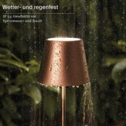 Sigor Akku-Tischleuchte Nuindie Mini 250 Mm, Bronze -Campingausrüstung 19881670 3