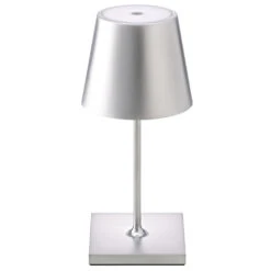 Sigor Akku-Tischleuchte Nuindie Mini 250 Mm, Silber