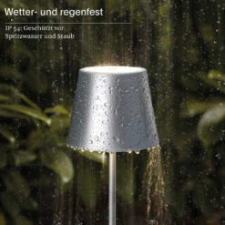 Sigor Akku-Tischleuchte Nuindie Mini 250 Mm, Silber -Campingausrüstung 19881672 3