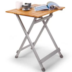 Holiday Travel Klapptisch Single, Mit Bambus-Platte