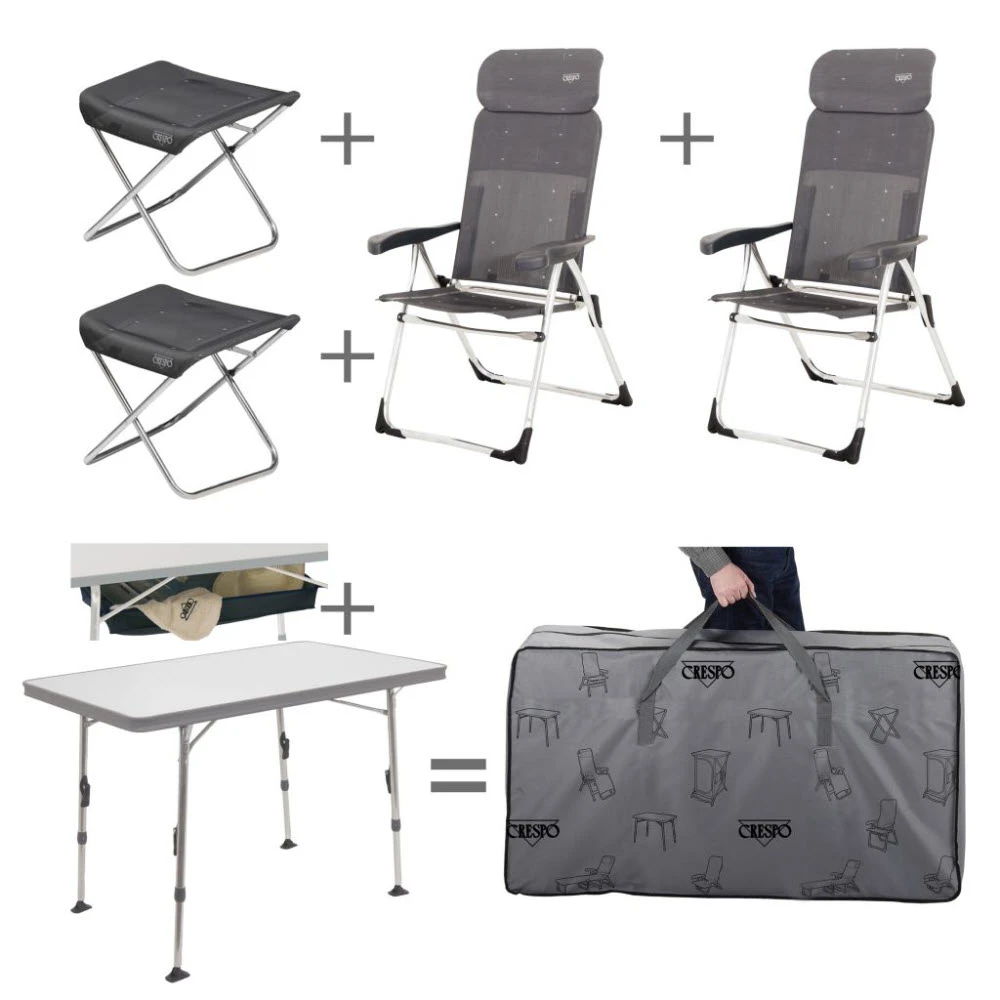 Crespo Stuhl-/ Tischset Valencia Ungepolstert, Mit Fußauflage 1 Crespo Stuhl-/ Tischset Valencia Ungepolstert, Mit Fußauflage