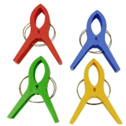 Happy People Strandhandtuchhalter, 4 Stück