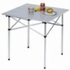 Alu-Campingtisch Mit Rollplatte 70 X 70 Cm, Silber