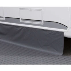 Hindermann Bodenschürze Standard Dunkelgrau, Höhe 75 Cm - Meterware