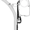 Thule Wandadapter Für Wohnwagen Eriba-Touring, Omnistor Serie 2 Und 5