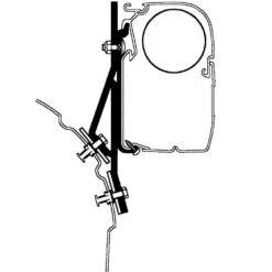 Thule Wandadapter-Set Für VW T4, Omnistor Serie 5