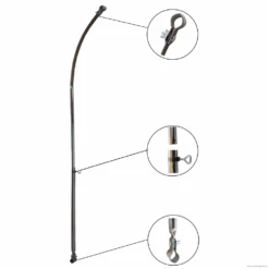 Stahl Dachauflagestange Gebogen