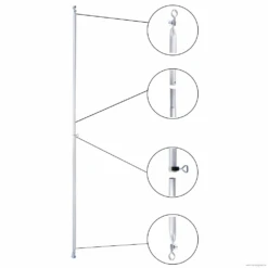 Alu Schellenstange/Verandastange