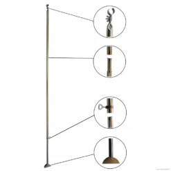 Stahl Orkanstütze Mit Bügelfuß