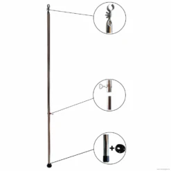 Stahl Orkanstütze Mit Gelenkfuß