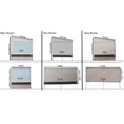 Thule Rain Blocker G2 Side Für Omnistor Serien 5 Und 6, Auszug 2 M -Campingausrüstung M 90038 2