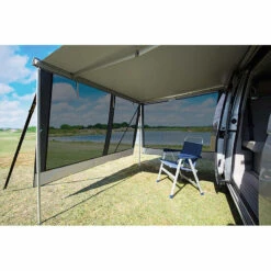 DWT Markisen-Vorderwand Happy Sun Schwarz 12 DWT Markisen-Vorderwand Happy Sun Schwarz -Campingausrüstung M D105026 5